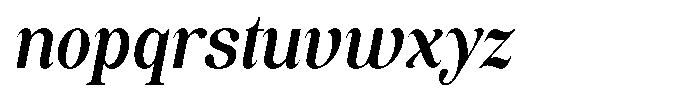 Soffline Condensed Semi Bold Italic Font LOWERCASE