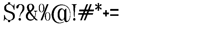 Soffline Condensed Font OTHER CHARS