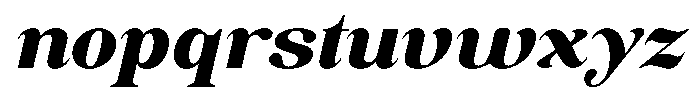 Soffline Expanded Black Italic Font LOWERCASE