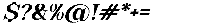 Soffline Expanded Bold Italic Font OTHER CHARS