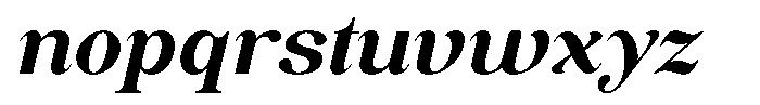 Soffline Expanded Bold Italic Font LOWERCASE