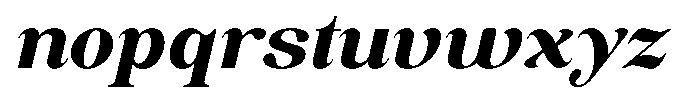 Soffline Expanded Extra Bold Italic Font LOWERCASE