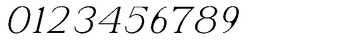 Soffline Expanded Extra Light Italic Font OTHER CHARS