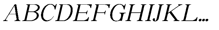Soffline Expanded Light Italic Font UPPERCASE