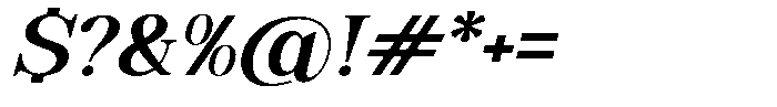 Soffline Expanded Semi Bold Italic Font OTHER CHARS