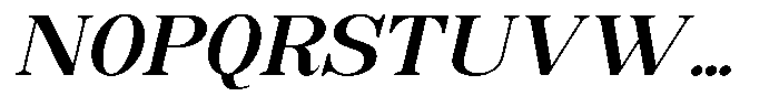 Soffline Expanded Semi Bold Italic Font UPPERCASE