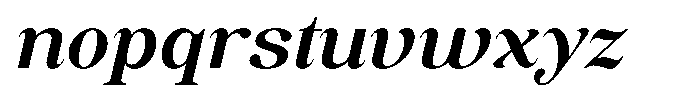 Soffline Expanded Semi Bold Italic Font LOWERCASE