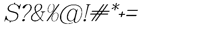 Soffline Expanded Thin Italic Font OTHER CHARS