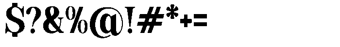 Soffline Extra Bold Condensed Font OTHER CHARS