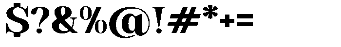 Soffline Extra Bold Expanded Font OTHER CHARS