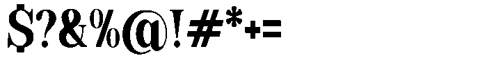 Soffline Extra Bold Extra Condensed Font OTHER CHARS