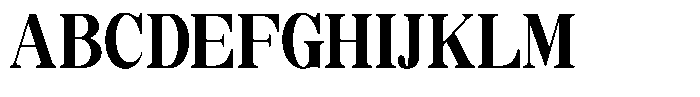 Soffline Extra Bold Extra Condensed Font UPPERCASE