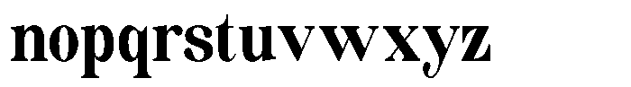 Soffline Extra Bold Extra Condensed Font LOWERCASE