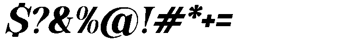Soffline Extra Bold Italic Font OTHER CHARS