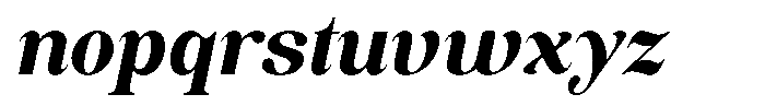 Soffline Extra Bold Italic Font LOWERCASE