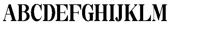 Soffline Extra Bold Ultra Condensed Font UPPERCASE