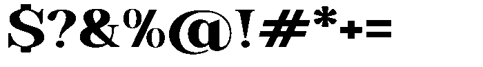 Soffline Extra Bold Ultra Expanded Font OTHER CHARS