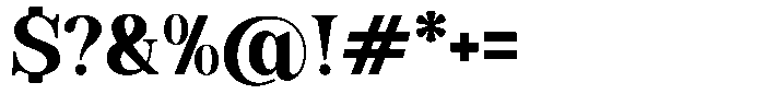 Soffline Extra Bold Font OTHER CHARS