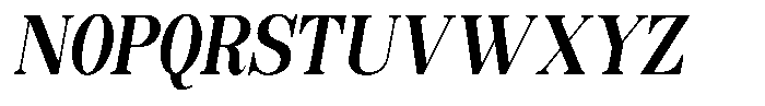 Soffline Extra Condensed Bold Italic Font UPPERCASE