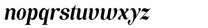 Soffline Extra Condensed Bold Italic Font LOWERCASE