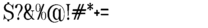 Soffline Extra Condensed Font OTHER CHARS