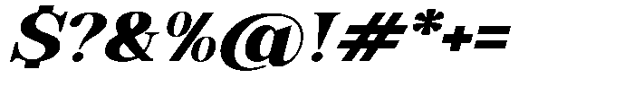 Soffline Extra Expanded Black Italic Font OTHER CHARS