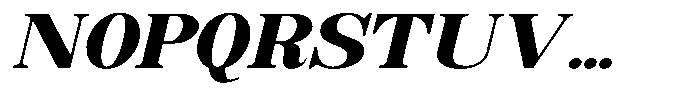 Soffline Extra Expanded Black Italic Font UPPERCASE