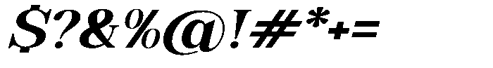 Soffline Extra Expanded Bold Italic Font OTHER CHARS
