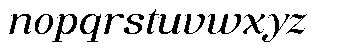 Soffline Extra Expanded Italic Font LOWERCASE