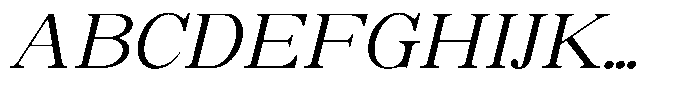 Soffline Extra Expanded Light Italic Font UPPERCASE