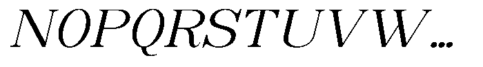 Soffline Extra Expanded Light Italic Font UPPERCASE