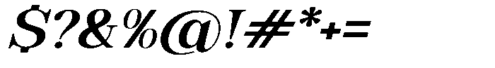 Soffline Extra Expanded Semi Bold Italic Font OTHER CHARS