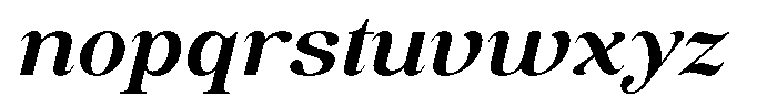 Soffline Extra Expanded Semi Bold Italic Font LOWERCASE