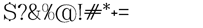 Soffline Extra Light Expanded Font OTHER CHARS