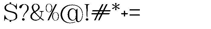 Soffline Extra Light Extra Expanded Font OTHER CHARS