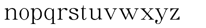 Soffline Extra Light Extra Expanded Font LOWERCASE