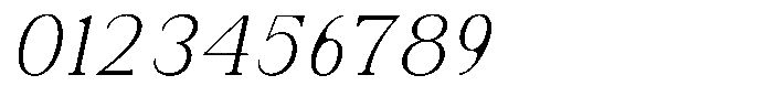 Soffline Extra Light Italic Font OTHER CHARS