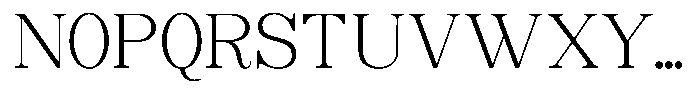 Soffline Extra Light Semi Expanded Font UPPERCASE