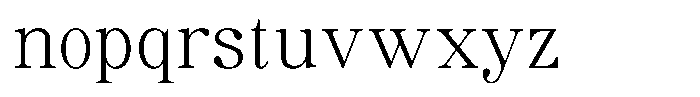 Soffline Extra Light Semi Expanded Font LOWERCASE