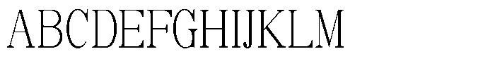 Soffline Extra Light Ultra Condensed Font UPPERCASE