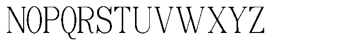Soffline Extra Light Ultra Condensed Font UPPERCASE