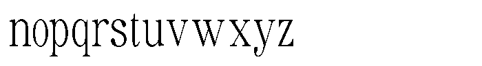 Soffline Extra Light Ultra Condensed Font LOWERCASE