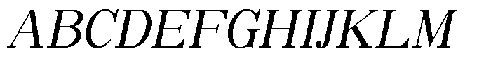 Soffline Italic Font UPPERCASE