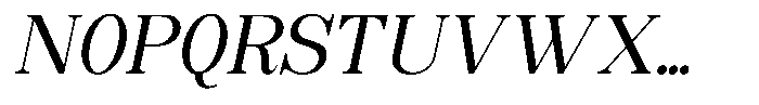 Soffline Italic Font UPPERCASE