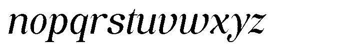Soffline Italic Font LOWERCASE