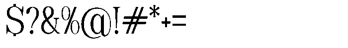Soffline Light Condensed Font OTHER CHARS