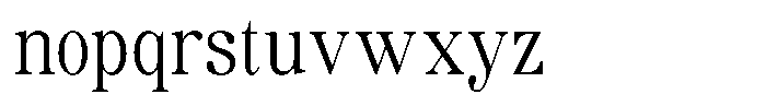 Soffline Light Condensed Font LOWERCASE