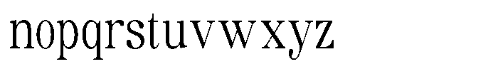 Soffline Light Extra Condensed Font LOWERCASE