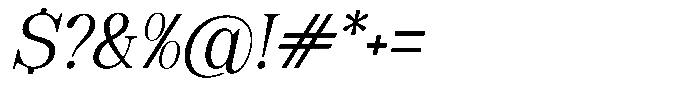 Soffline Light Italic Font OTHER CHARS