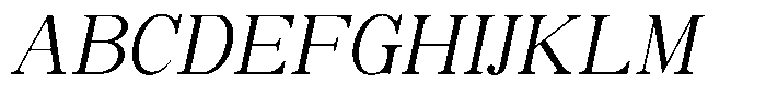 Soffline Light Italic Font UPPERCASE